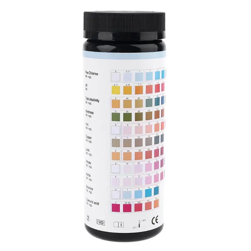 Тест полоска для питьевой воды 11 в 1 тест на качество и водопроводной твердость рН