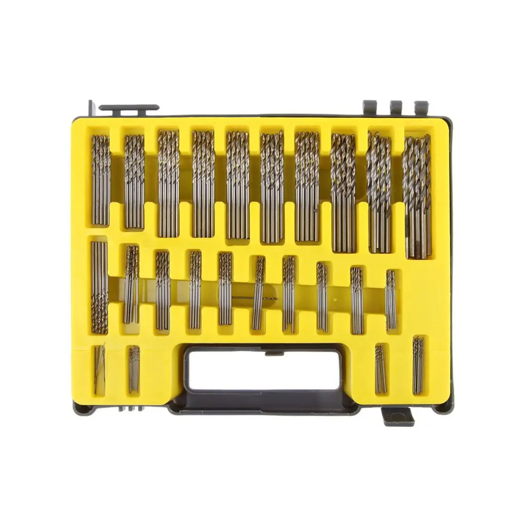 150 шт Мини сверла набор Цилиндрический хвостовик из высокопрочной стали 0 4 3 2