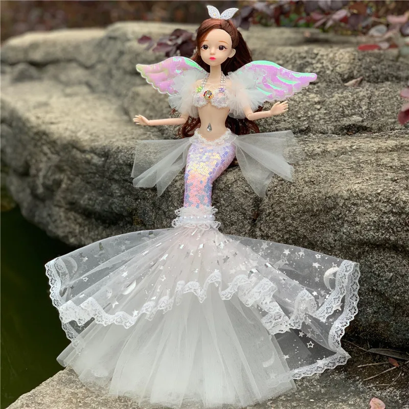 Новинка 30 см кукла Bjd 13 шарниров подвижная Мода 1/6 свадебная Русалочки одежда с