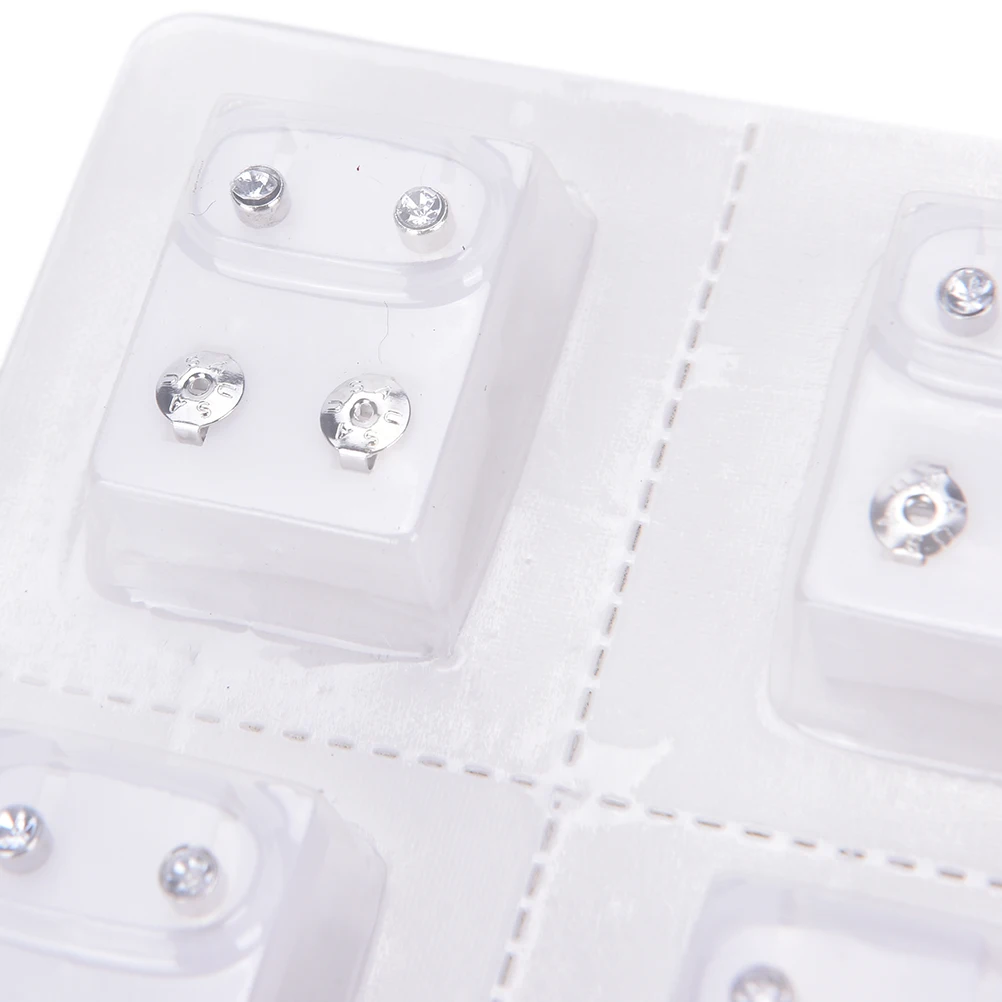 12 пар Одноразовые безопасные женские серьги из медицинского стального сплава