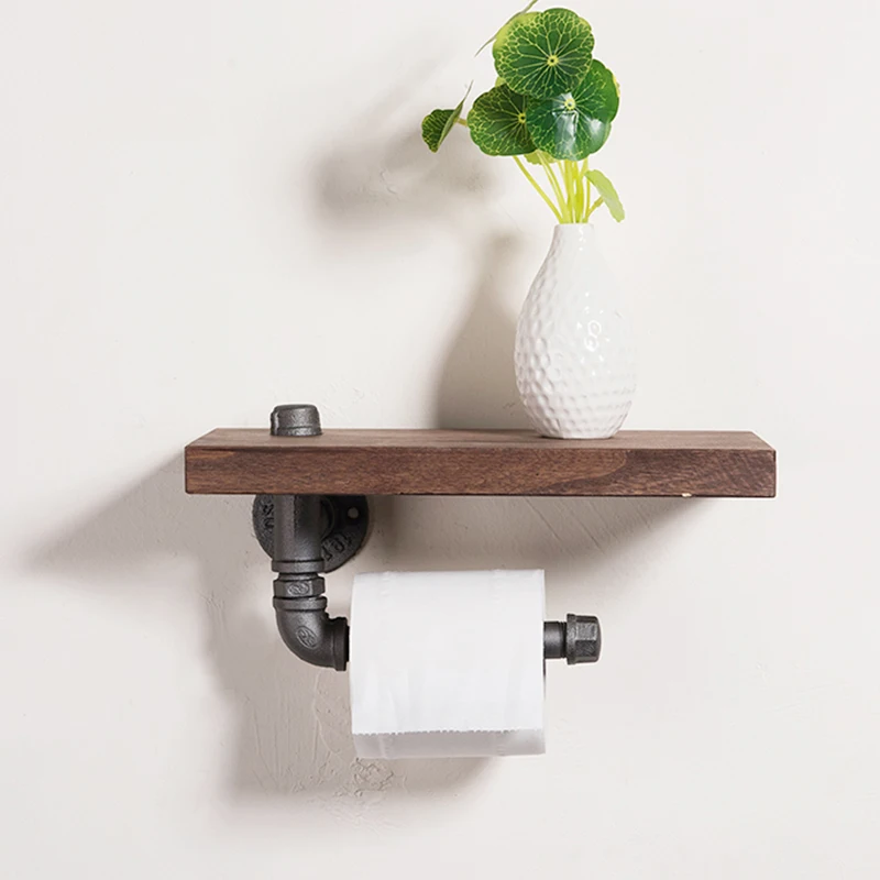 30*15 см Промышленный Утюг трубы настенный туалет ванная комната Бумага держатель