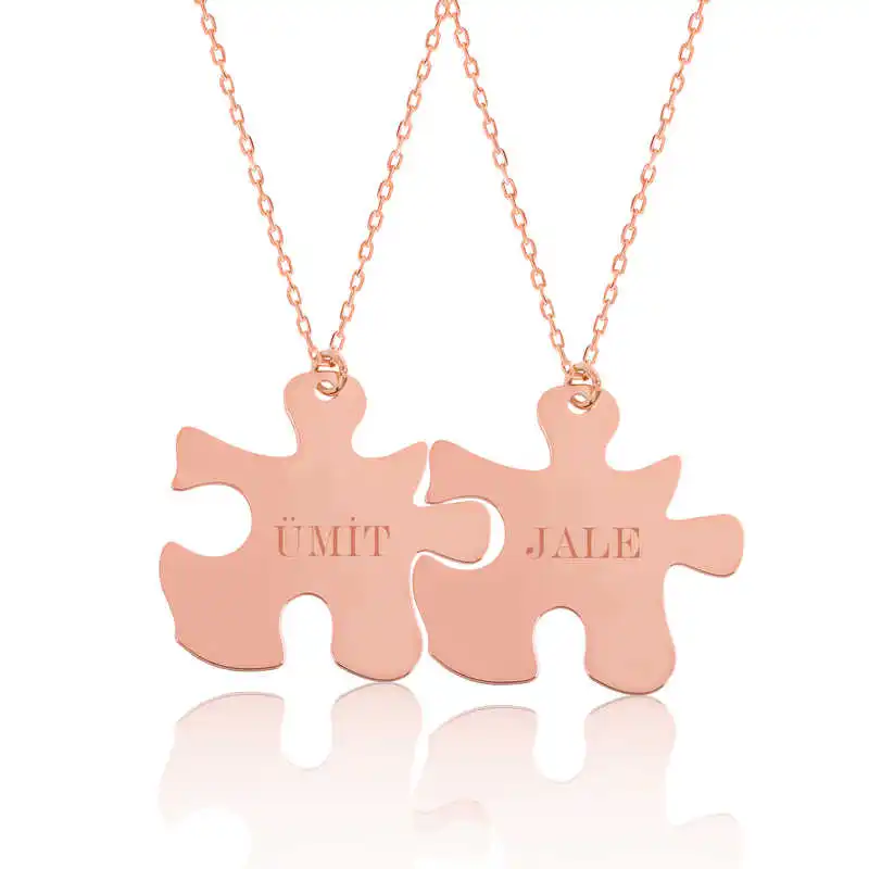 

Sterling silver Personalized Custom Puzzle Is Necklace