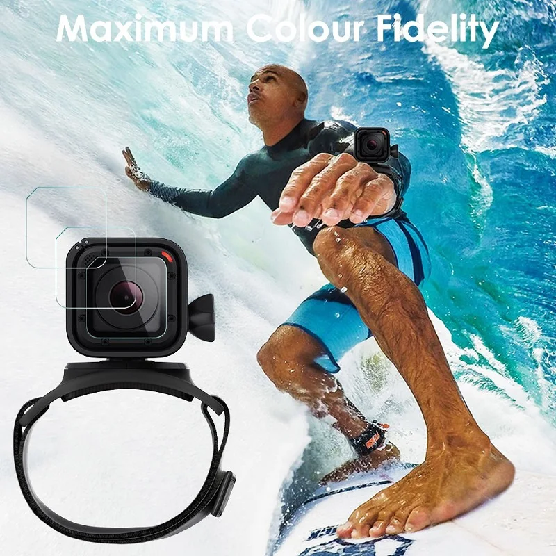 100 шт. закаленное стекло для GoPro Hero 5 Session защита экрана камеры крышка объектива