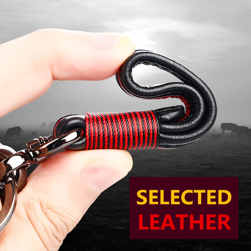 Горячая продажа кожаный брелок для ключей цветной кольцо Audi BMW Benz Kia VW Mazda