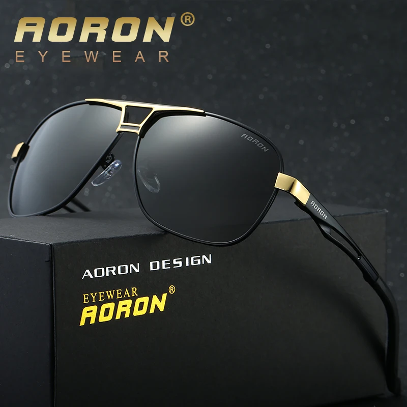 Солнцезащитные очки AORON Мужские поляризационные Модные Винтажные солнечные