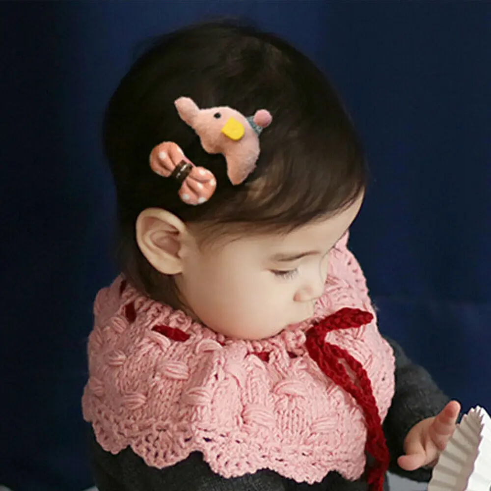 10 шт смешанных стилей мультфильмов для маленьких девочек заколки волос