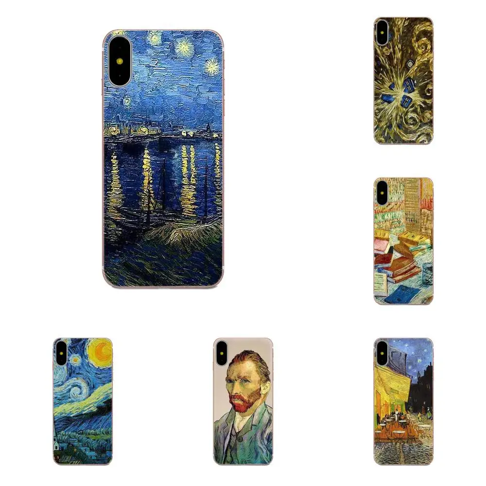 Мягкий ТПУ протектор Doctor Who Van Gogh Art для Xiaomi Redmi Note 2 3 3S 4 4A 4X 5 5A 6 6A Pro Plus|Бамперы| |