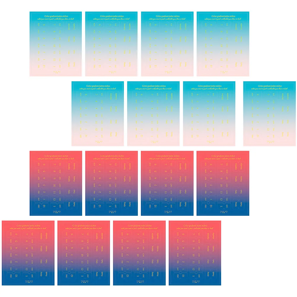 

20 листов практичных этикеток, портативные этикетки для страниц, этикетки категории