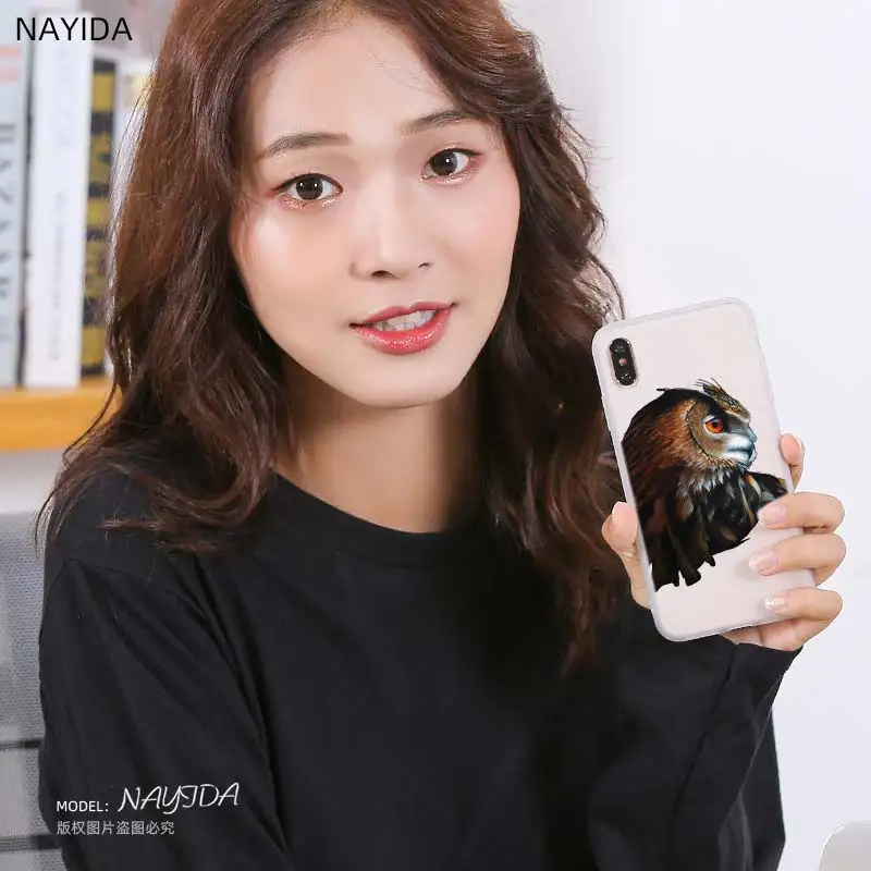 Мягкий силиконовый чехол для iPhone 12 Mini 11 Pro XS Max XR X 8 7 6 Plus 5S SE S с рисунком Совы и