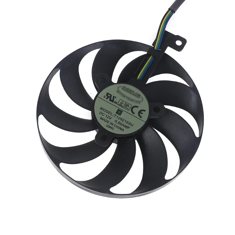 Вентилятор охлаждения, 88 мм, 12 В постоянного тока, двойной радиатор T129215SU, 4 контакта, 12 В, 0,5 А, Замена радиатора ASUS GTX1660 Dual RTX2060