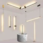Современный минималистский линейный подвесной светильник светодиодный Настольный светильник скандинавский фон для гостиной настенный светильник для спальни прикроватный торшер светильники