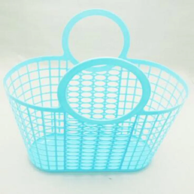 2017 самая дешевая мягкая ручная пластиковая корзина для покупок овощей