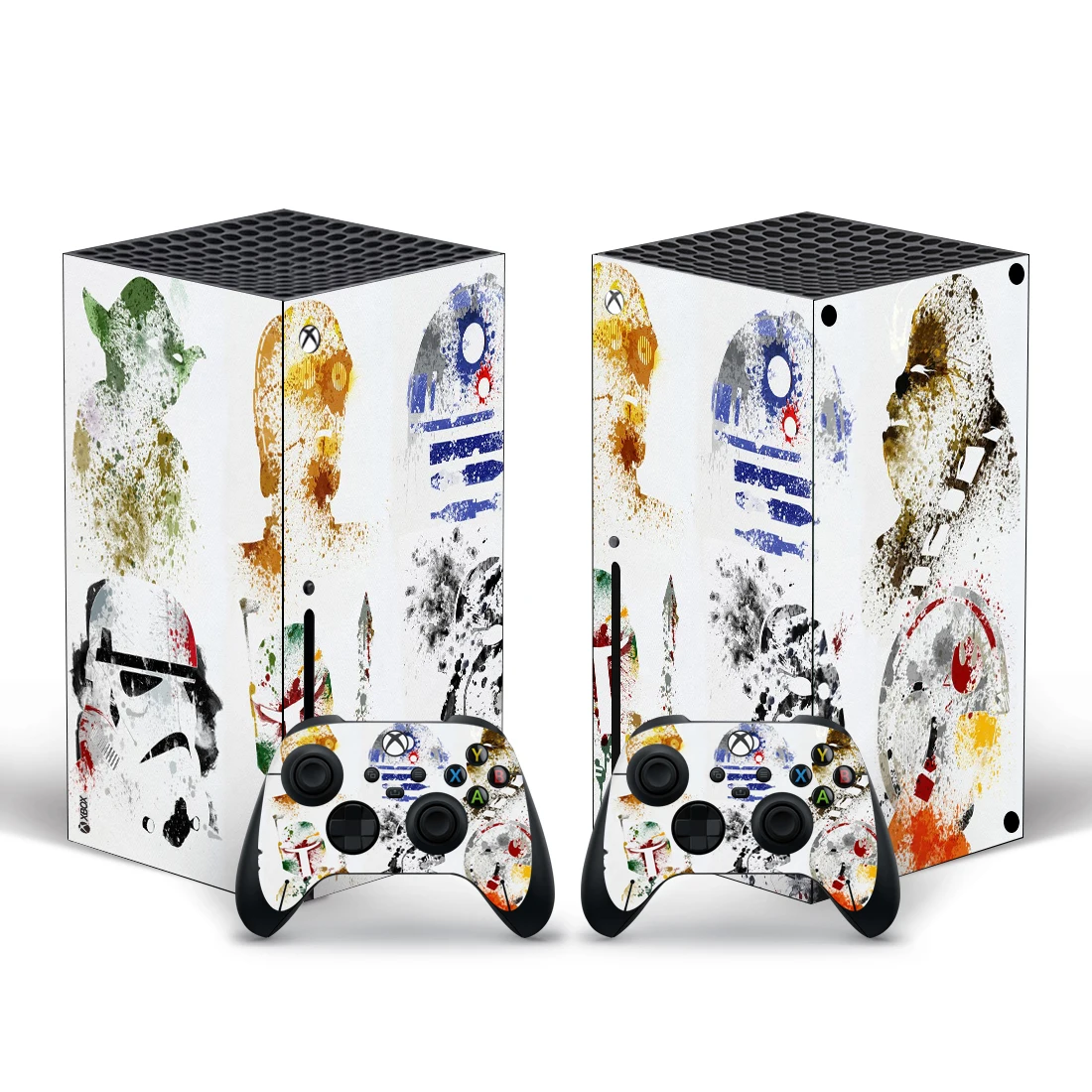 

Наклейка на кожу в стиле импрессионизма Xbox Series X для консоли и 2 контроллеров Наклейка виниловая Защитная скинов стиль 1