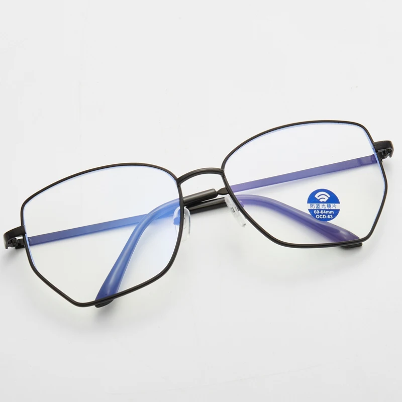 Модная оправа для очков Женская металлическая оптические очки прозрачные