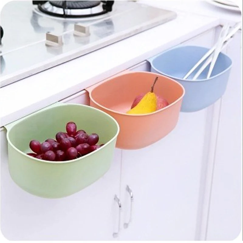 Kitchen Supplies Cabinet Door Hanging Trash Can Under The Sink Shelf Storage Artifacts Space Saving Embedded Plastic | Дом и сад