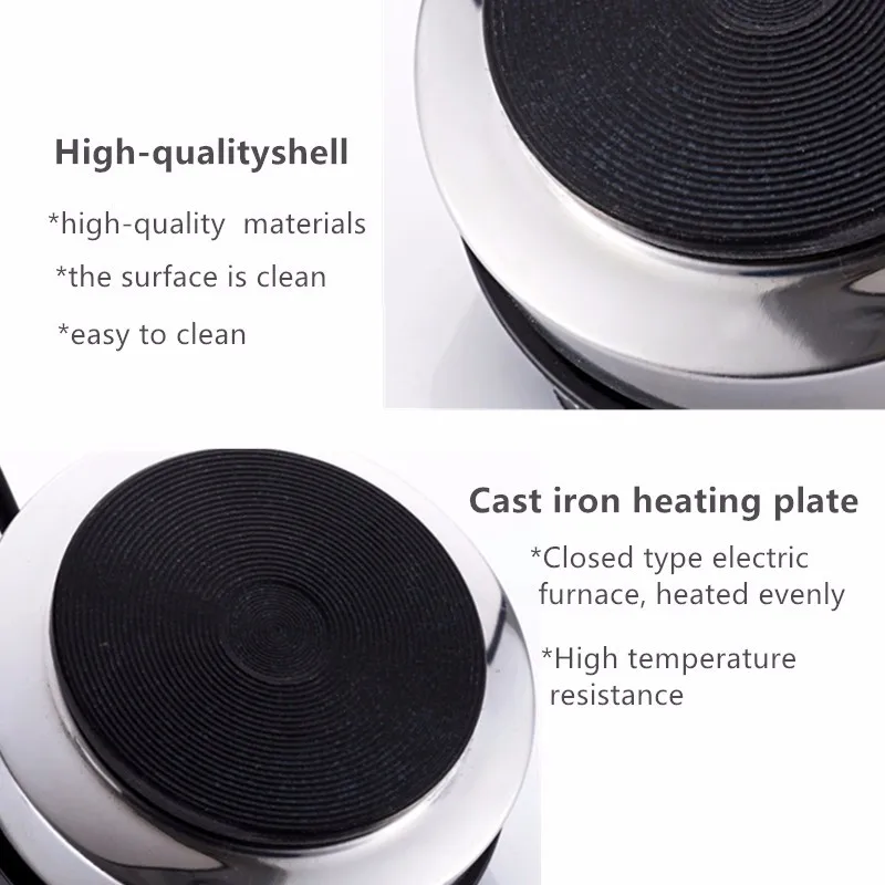

500W Mini Electric Stove Hot Plate Cooking Plate Multifunction Coffee Tea Heater Home Appliance Hot Plates for Kitchen
