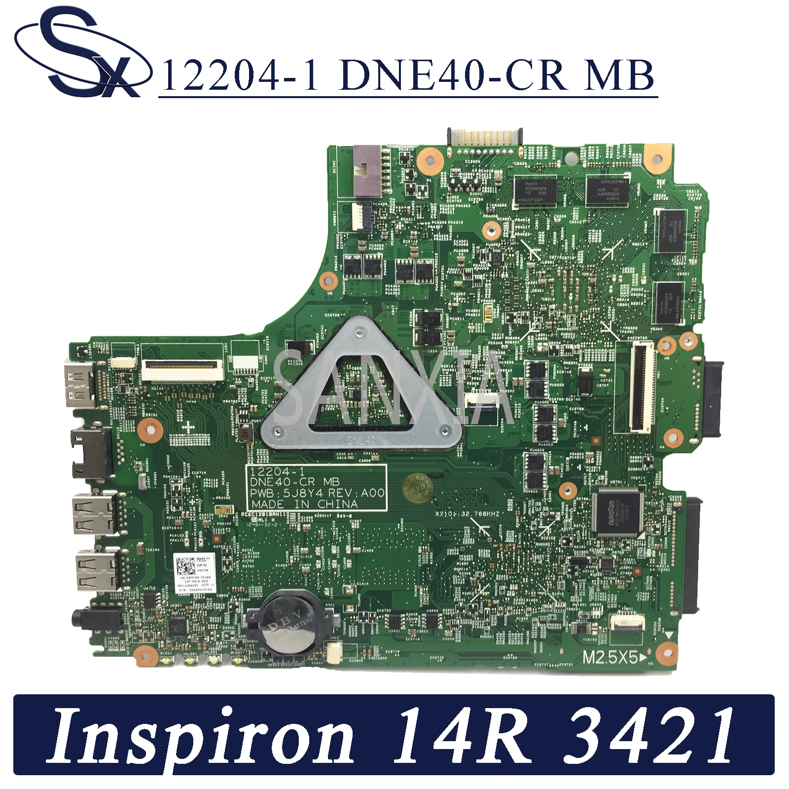 Материнская плата KEFU для ноутбука Dell Inspiron 14R 12204 3421 5421 2421 GT730M|Платы расширения| |