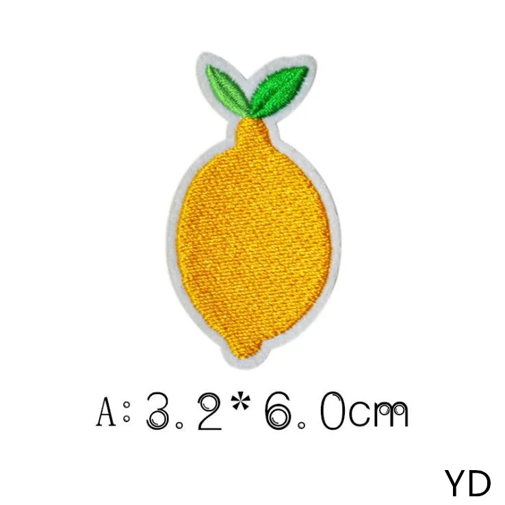 Новое поступление 10 шт. фрукты вышитые патчи железные на пришить Мотив