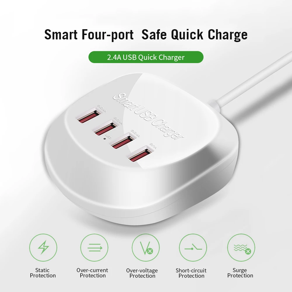 USB-порт для быстрой зарядки 4 порта | Компьютеры и офис