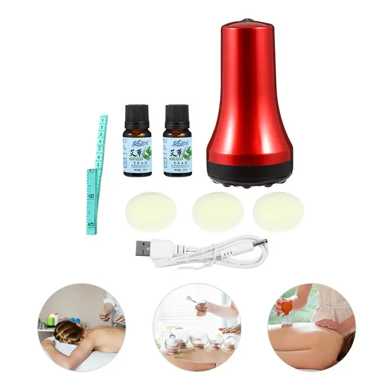 

Rechargeable Cupping Therapy Scraping Cupping Acupoint Massage Instrument
