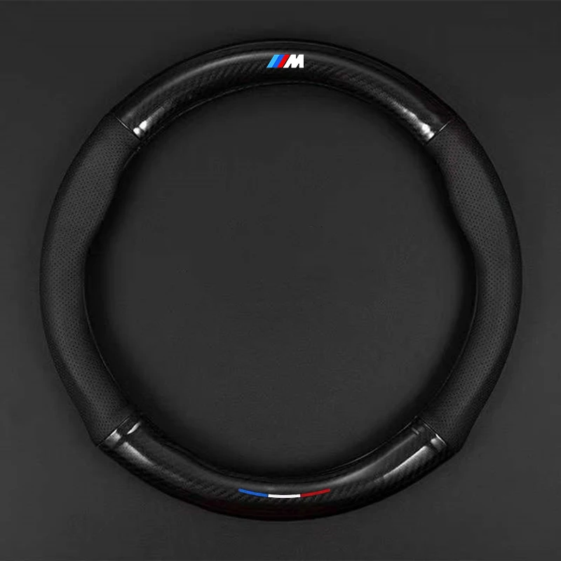 

Genuine Leather Car Steering Wheel Cover 15 inch/38cm for BMW M Sport G30 G31 G32 G20 G21 X3 G01 X4 G02 X5 G05 G14 G15 G16
