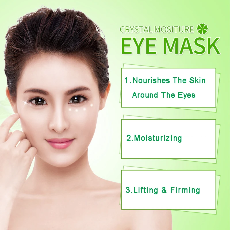 Маска для глаз с кристаллами коллагеновая Антивозрастная семена золотого