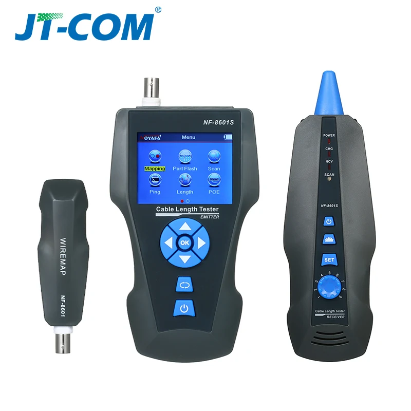NF-8601S TDR Тестер сетевого кабеля RJ45 RJ11 BNC Металлический тестер Точка обрыва длины