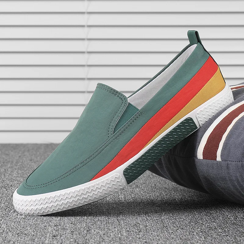 

Male Shoes Soft Slip-On Sneakers Tennis Footwear New Casual Shoes Men canvas Breathable Summer Outdoor Lafers driving
