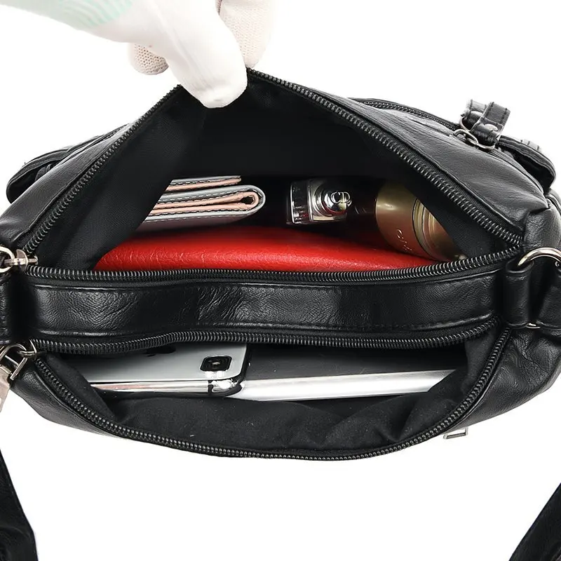 Сумка на плечо женская из мягкой кожи Классический Повседневный саквояж