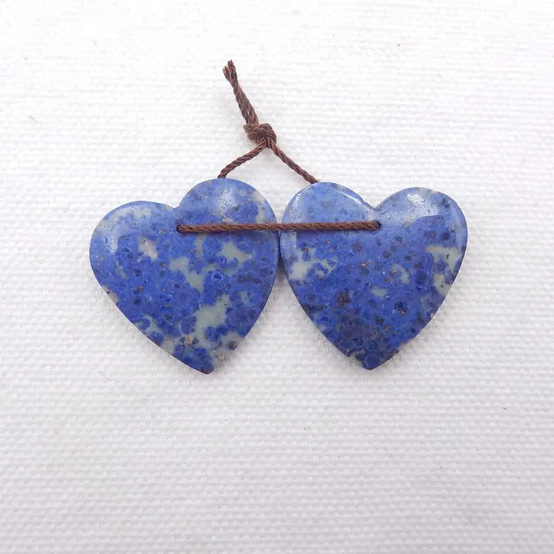 Бусины для сережек в форме сердца из натурального камня 25x4 мм 9 г|jewelry jewelry|jewelry