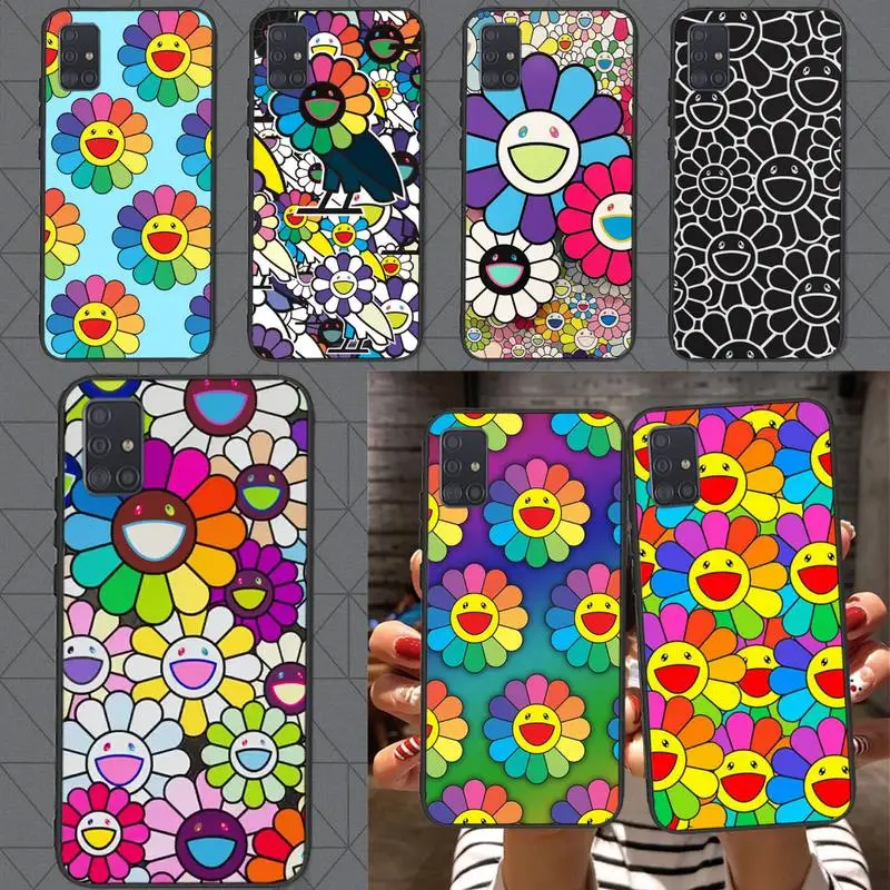 

Murakami Flower Smile Cute Sun Phone Case for redmi note10 9 8 pro 6A 4X 7 7A 8A smart 5Plus 4 5 7 8T cover coque