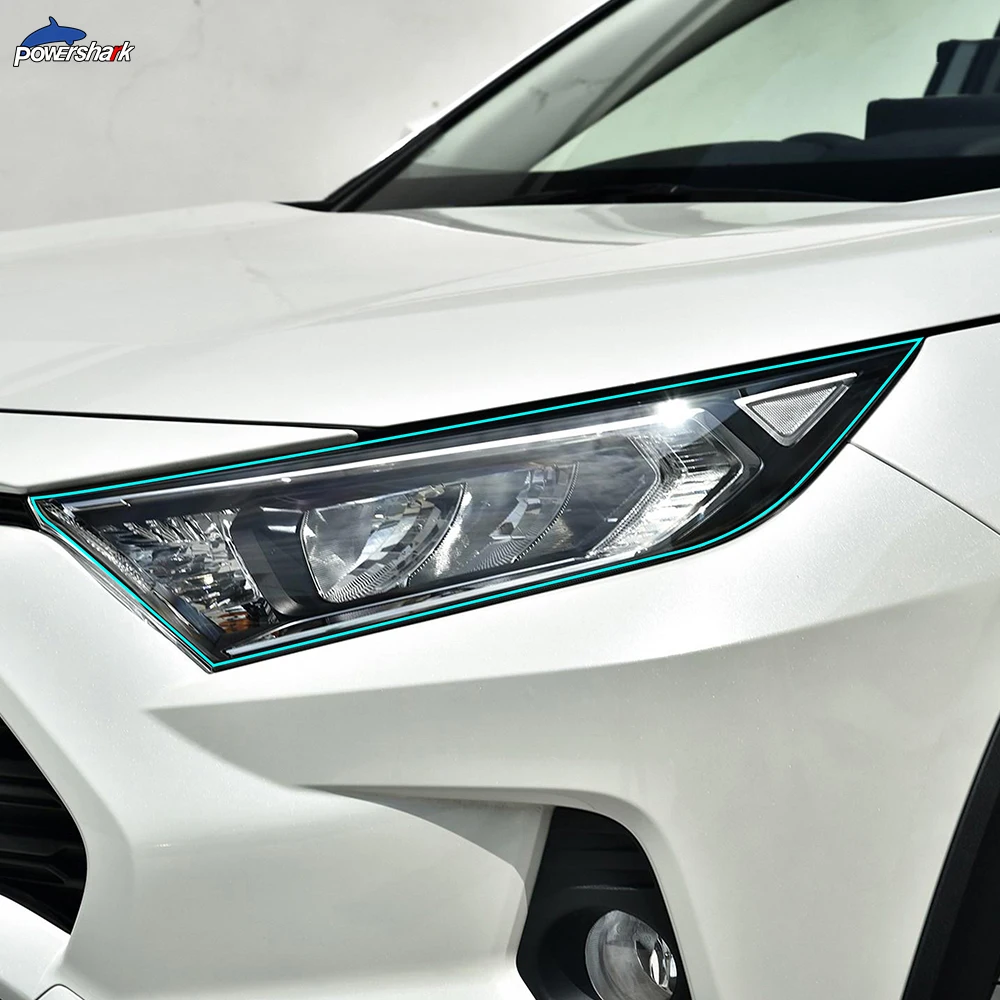 Черная защитная пленка для автомобильных фар 2 шт. прозрачная наклейка из ТПУ Toyota