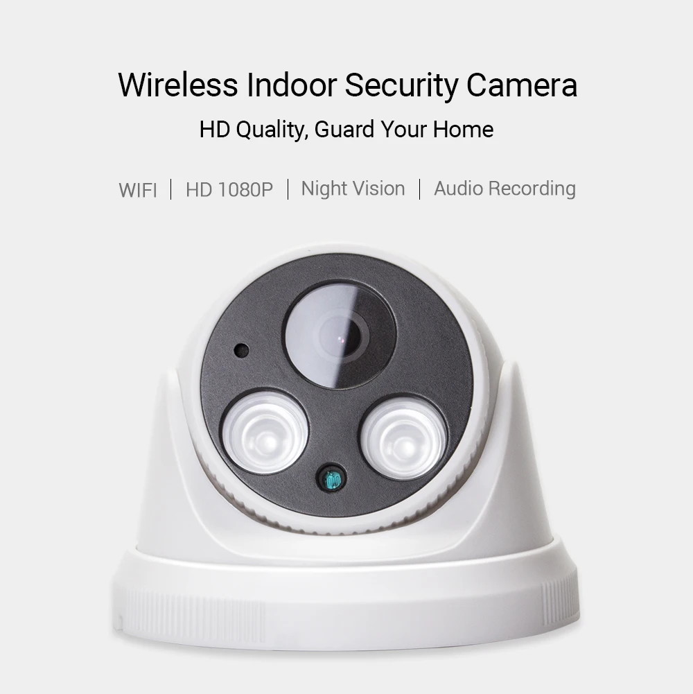 Hamrolte Wifi камера HD1080P Yoosee Беспроводная внутренняя Onvif камера ночного видения обнаружения движения RSTP Внутренний микрофон TF слот