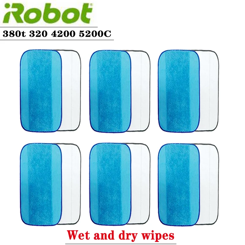 

For IRobot Braava 380T 4200C Mopping machine parts 380 mopping pads 390T rag 5200C dry and wet cloth vacuum cleaner accessories