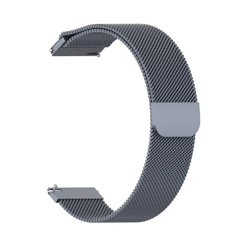 Магнитный ремешок из нержавеющей стали 20 мм 22 браслет для Amazfit Смарт-часы samsung Xiaomi