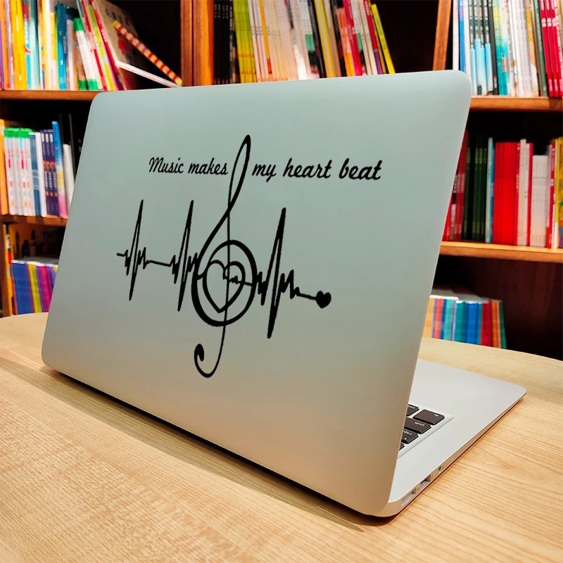 Музыка которая проигрывает мелодии из фильмов Heart Beat ноутбук Стикеры для Macbook Pro 16
