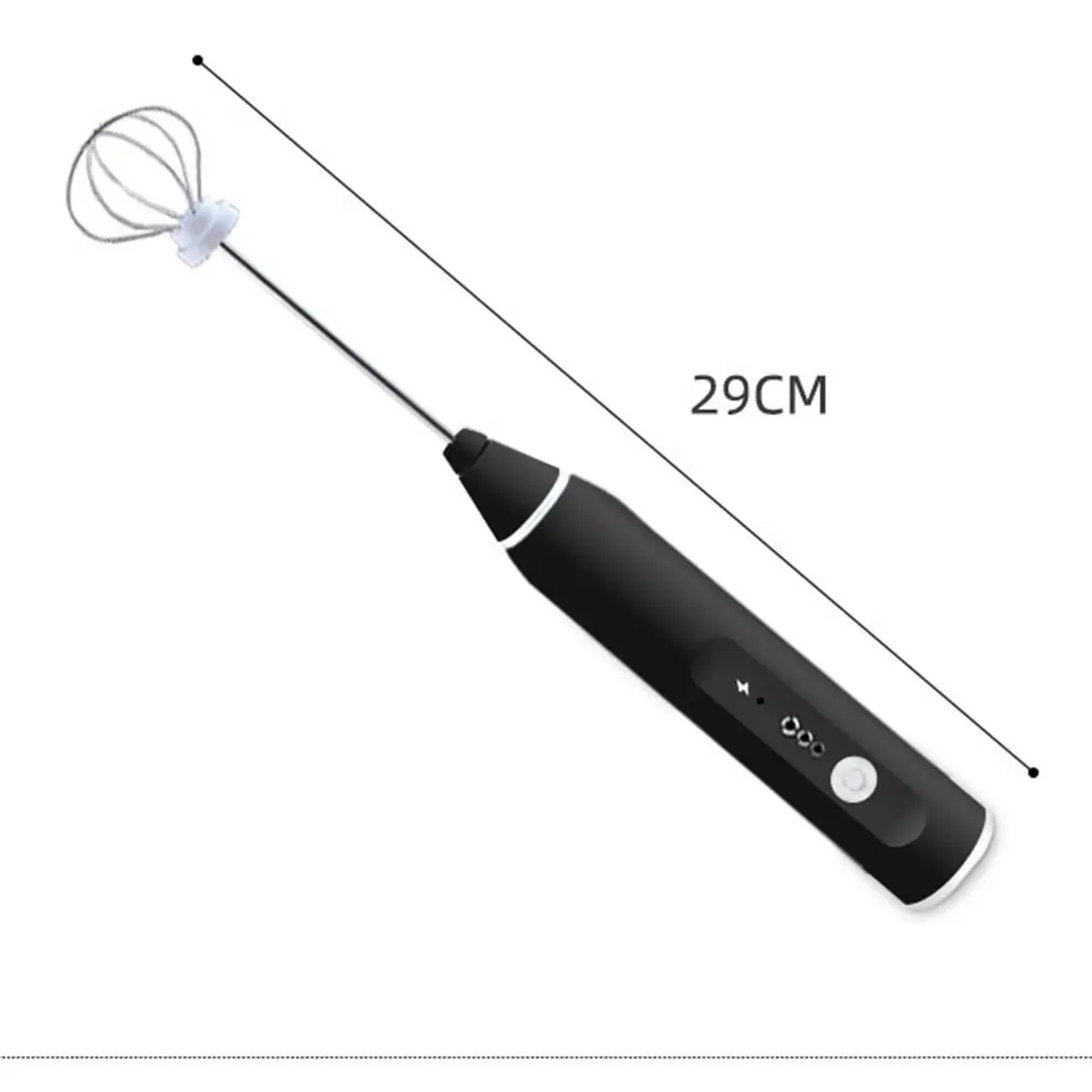 

1 Pcs Stainless Steel Coffee Milk Drink Electric Whisk Mixer Frother Foamer Rechargeable Handheld Egg Beater Kitchen Accessories