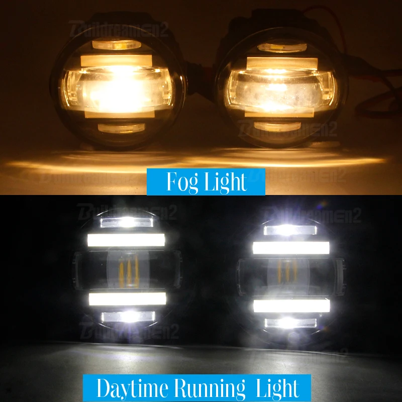 2 X автомобильные противотуманные фары в сборе светодиодные дневные ходовые огни