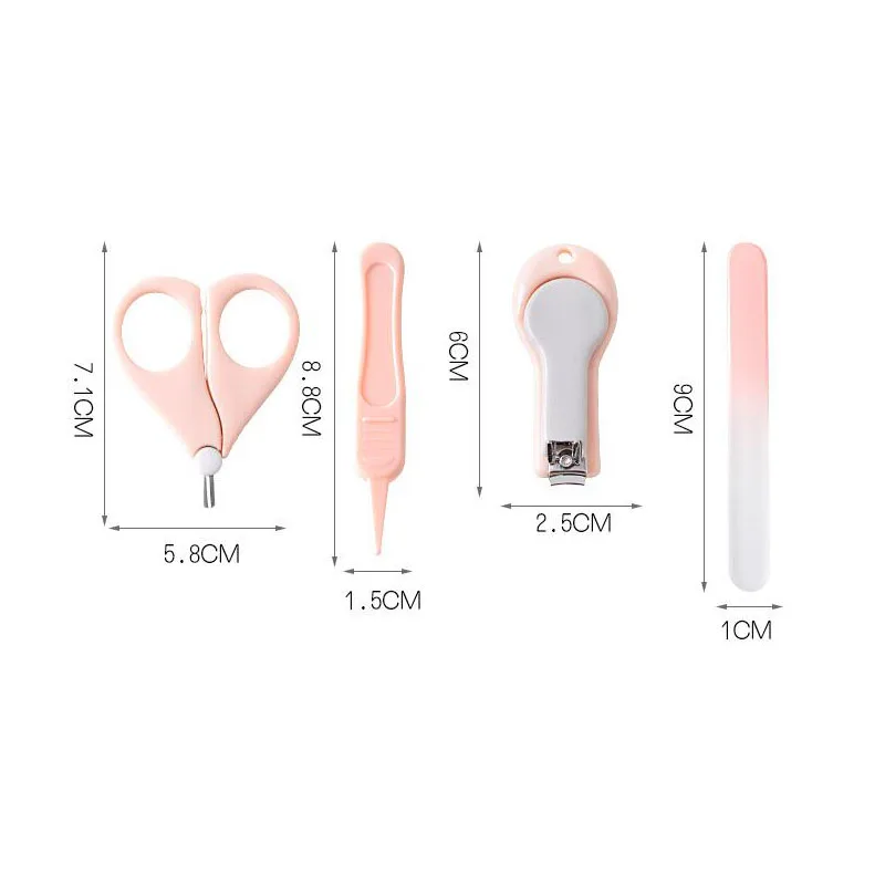 4 шт./компл. детям ножницы для стрижки ногтей кусачки детские Маникюр) малыша