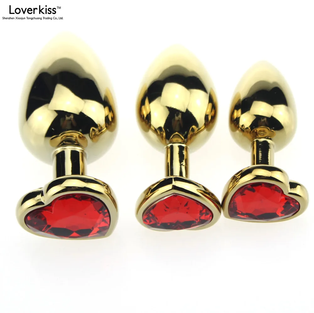 Сердце база 3 шт./лот нержавеющая сталь Анальная пробка Набор бижутерия