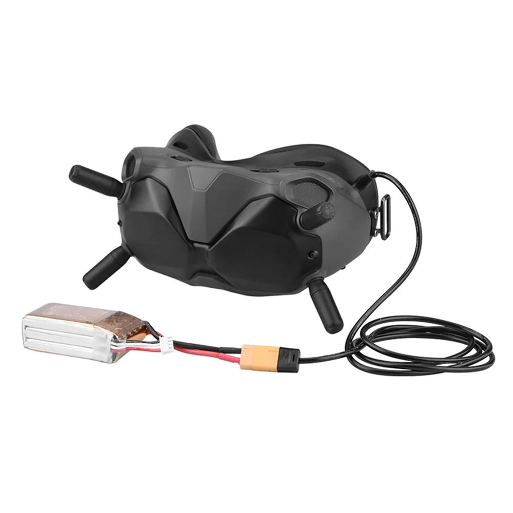 FPV Goggles Power Cable XT60 Male Bullet Connector To Male DC Adapter T Plug Cord For DJI FPV Goggles V2 Battery Accessory