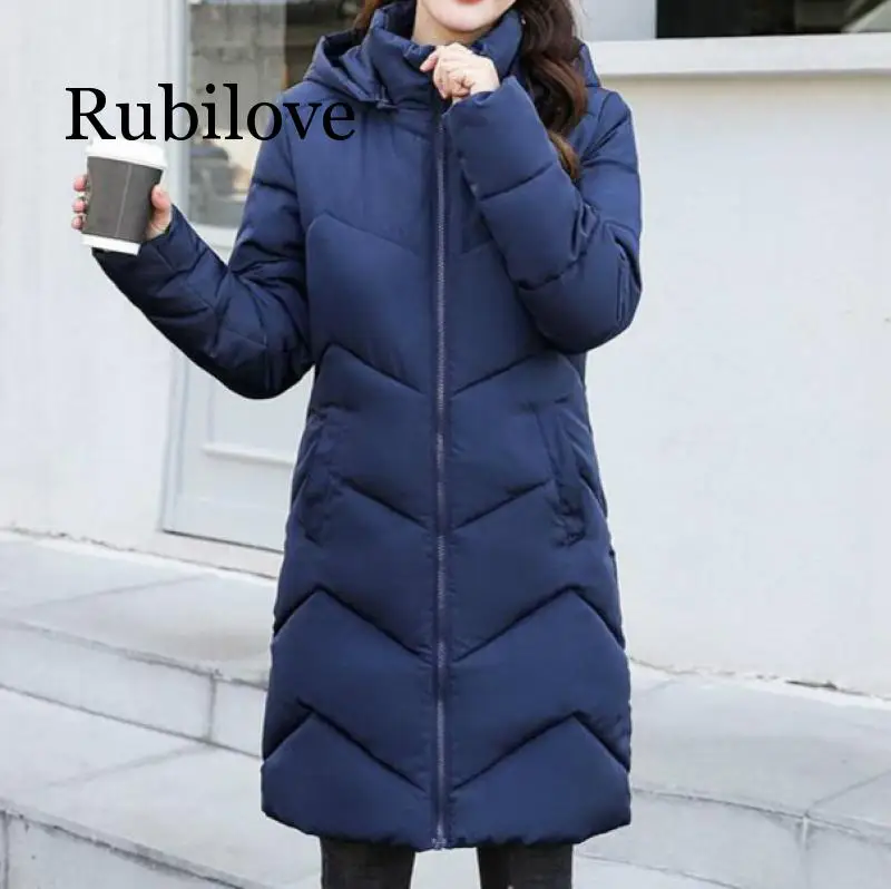 Женские зимние куртки размера плюс 4XL 5XL 6XL с капюшоном, хлопковое Женское пальто, зимняя женская длинная парка, теплая верхняя одежда, женский пуховик