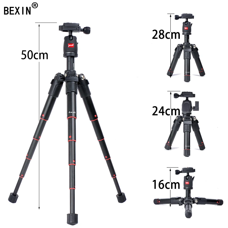 BEXIN мини-штатив dslr настольная камера подставка для телефона штатив Гибкий портативный складной дорожный штатив для dslr камеры с мини-шаровой головкой