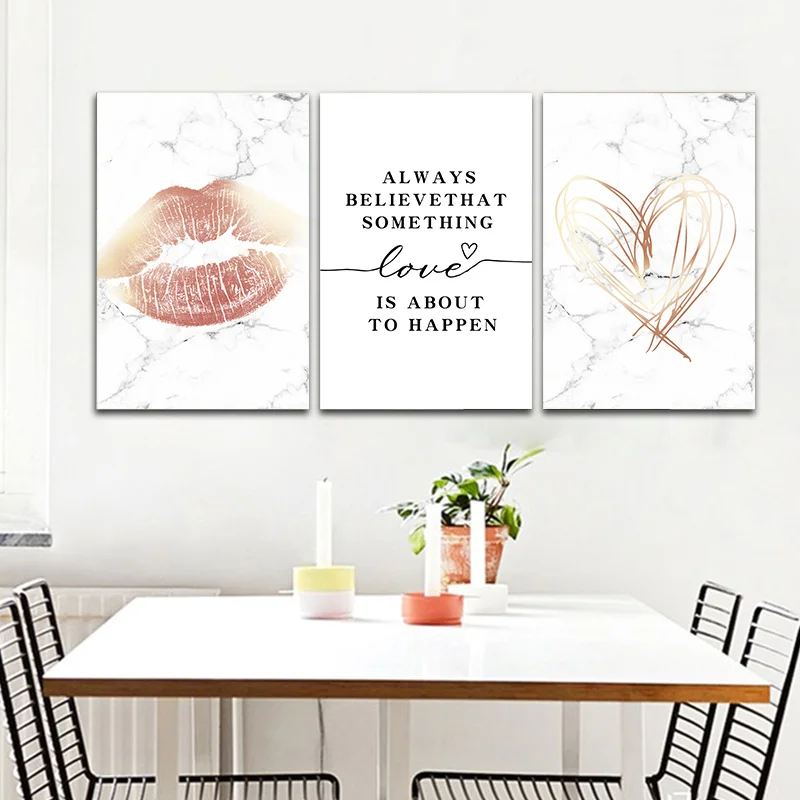 

Картина на холсте, мраморный рисунок в скандинавском стиле, сексуальные губы, любовь, сердце, мотивационный постер, художественная стена с ц...