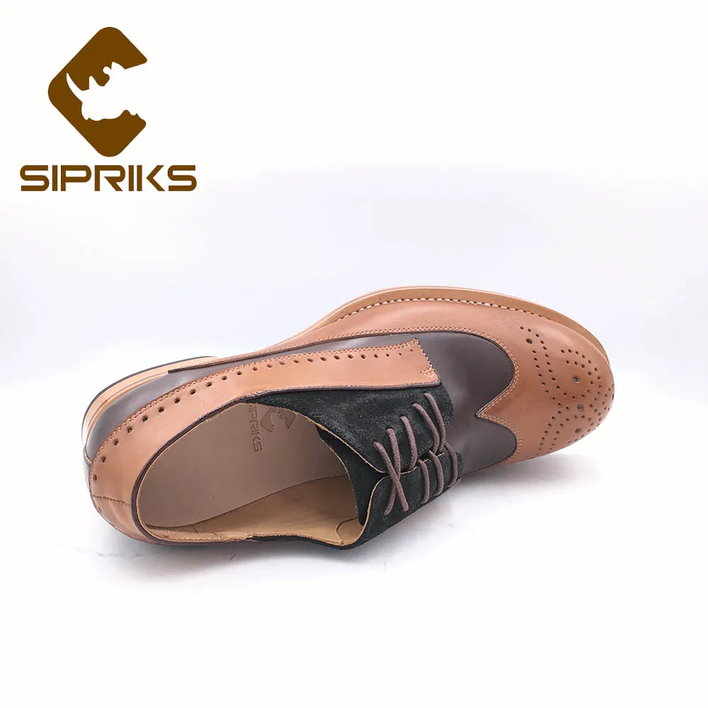 Sipriks брендовая мужская черная замшевая Классическая обувь из телячьей кожи