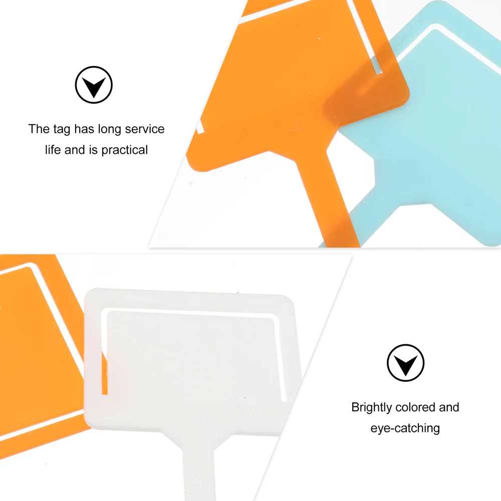 

45pcs Plant Labels Thickened Floral Nursery Garden Tags Flower Markers Plant Marking Pole for Home Shop (Mixed Color)