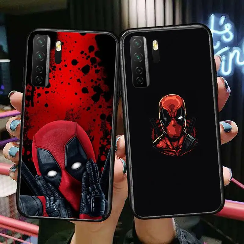 

Deadpool Black Soft Cover The Pooh For Huawei Nova 8 7 6 SE 5T 7i 5i 5Z 5 4 4E 3 3i 3E 2i Pro Phone Case cases