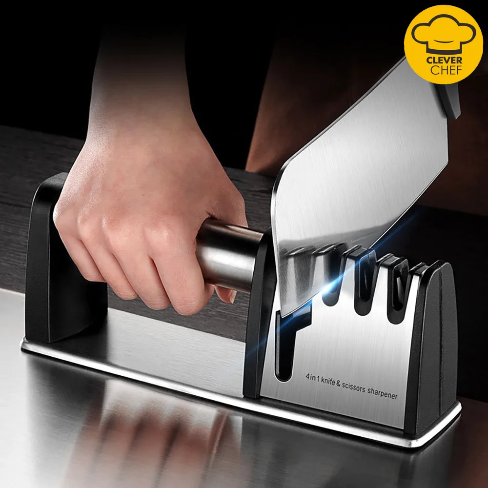 4 этапа точилка для ножей Кухонные ножи Точильщик Алмазный керамический камень