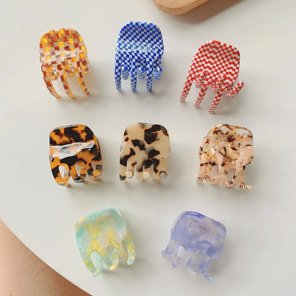 

High Quality French Alexander Series INS Wind Acetic Acid Small Hair Claw Clip For Woman Colorful Fashion 3cm Accessories