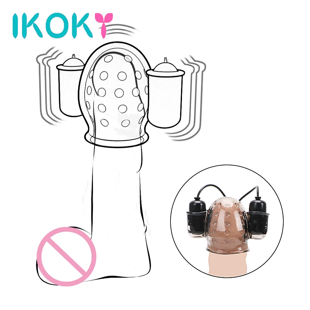 Кольца для пениса IKOKY головные Вибраторы Glans тренажер Задержка эякуляции мужские